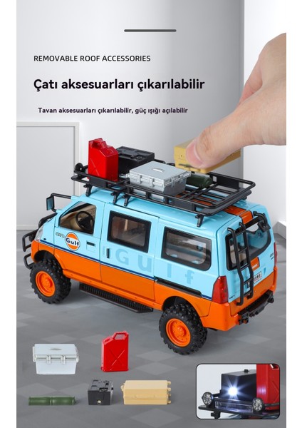 1:24 Off-Road Minibüs Alaşımlı Araba Modeli Ses Oyuncak Araba (Yurt Dışından) fiyatları