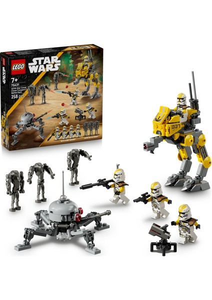 ® Star Wars: Sith’in İntikamı 327. Star Corps Klon Trooper Savaş Paketi 75431 - 7+ Çocuklar için Yaratıcı Oyuncak Yapım Seti (258P)