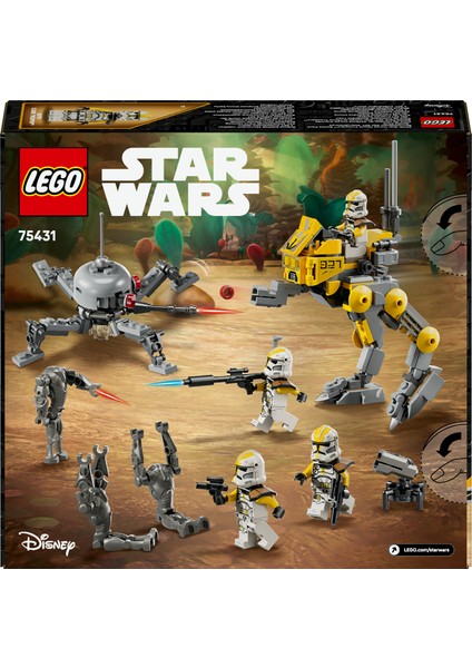 ® Star Wars: Sith’in İntikamı 327. Star Corps Klon Trooper Savaş Paketi 75431 - 7+ Çocuklar için Yaratıcı Oyuncak Yapım Seti (258P) fırsatları