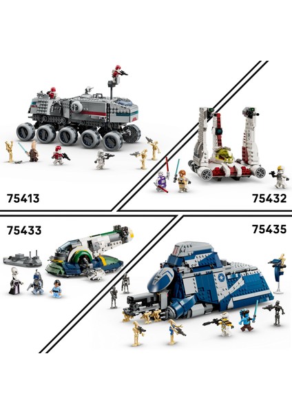 ® Star Wars: Sith’in İntikamı 327. Star Corps Klon Trooper Savaş Paketi 75431 - 7+ Çocuklar için Yaratıcı Oyuncak Yapım Seti (258P)