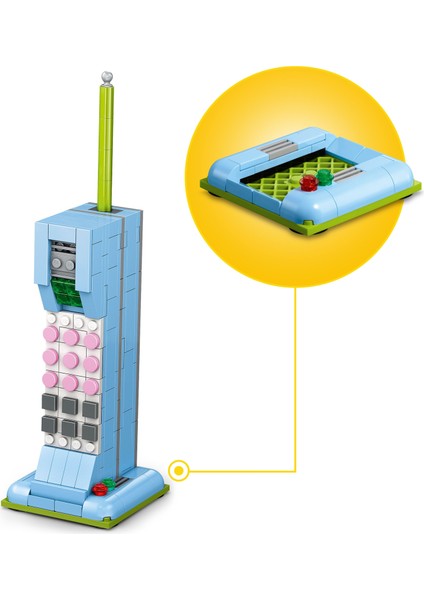 ® Creator 3'ü 1 Arada Retro Telefon 31174 - 8+ Çocuklar Için 1980'LER Veya 2000'LER Modeli Yaratıcı Oyuncak Seti (383 Parça)