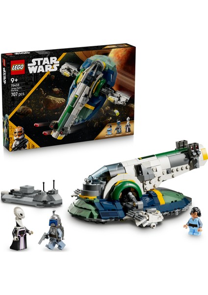 ® Star Wars: Klonların Saldırısı Jango Fett’in Starship’i 75433 – 9 Yaş & Üzeri Çocuklar Için Oyuncak Yapım Seti (707 Parça)