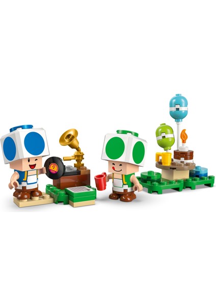® Super Mario™ Toad Evinde Parti 72041 – 7 Yaş & Üzeri Çocuklar Için Parti Temalı Yaratıcı Oyuncak Yapım Seti (276 Parça)