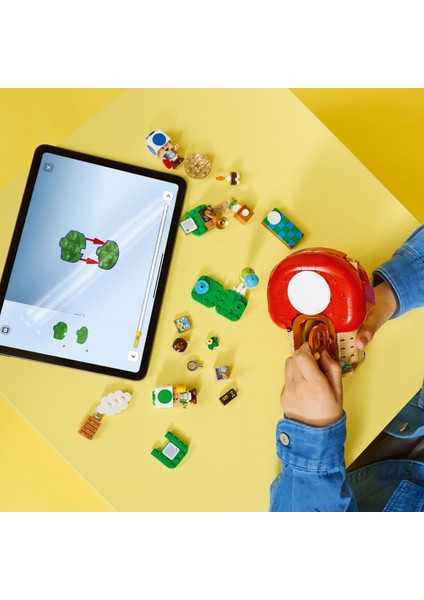 ® Super Mario™ Toad Evinde Parti 72041 – 7 Yaş & Üzeri Çocuklar Için Parti Temalı Yaratıcı Oyuncak Yapım Seti (276 Parça)