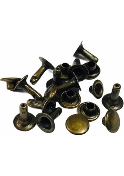 Toptan Perçin Rivet 33 No 2000 Adet (Leathercraft, Deri Hobi) Antik Kahve
