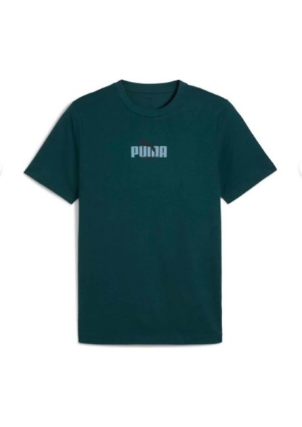 Graphic Tee 68803275 Erkek Kısa Kol T-Shirt - Puma - Graphic Tee - Yeşil - ST02836-YEŞIL-L