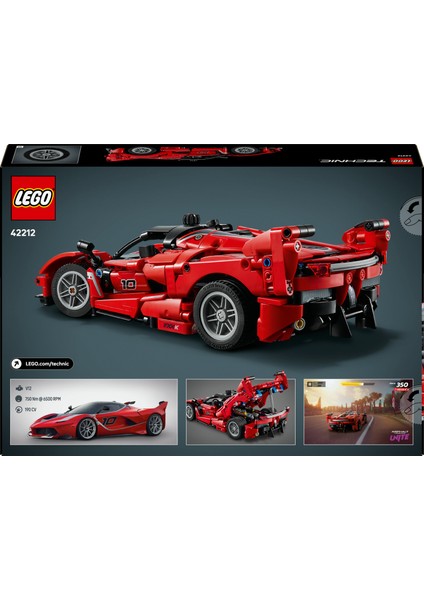 ® Technic Ferrari Fxx K 42212 – 10+ Çocuklar Için Stem'e Ilgi Uyandıran Model Araba Yaratıcı Oyuncak Yapım Seti (897 Parça) fırsatları