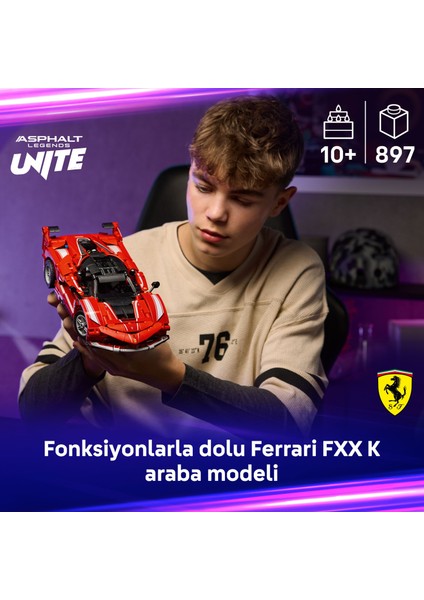 ® Technic Ferrari Fxx K 42212 – 10+ Çocuklar Için Stem'e Ilgi Uyandıran Model Araba Yaratıcı Oyuncak Yapım Seti (897 Parça) indirimleri