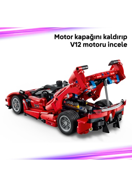 ® Technic Ferrari Fxx K 42212 – 10+ Çocuklar Için Stem'e Ilgi Uyandıran Model Araba Yaratıcı Oyuncak Yapım Seti (897 Parça)