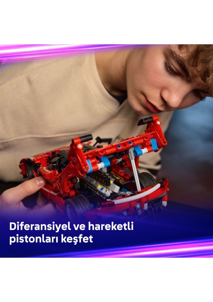 ® Technic Ferrari Fxx K 42212 – 10+ Çocuklar Için Stem'e Ilgi Uyandıran Model Araba Yaratıcı Oyuncak Yapım Seti (897 Parça)