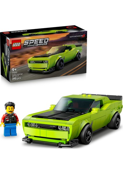 ® Speed Champions Dodge Challenger Srt Hellcat Spor Araba 77237 - 9+ Çocuklar Için Yarış Arabası Oyuncak Yapım Seti (390P)