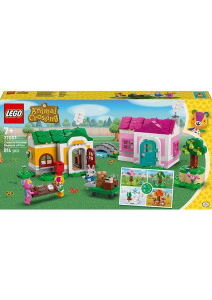 ® Animal Crossing™ Yaratıcı Evler: Eğlenceli Mevsimler 77057 – 7 Yaş & Üzeri Çocuklaı Için Oyuncak Yapım Seti (814P) modelleri