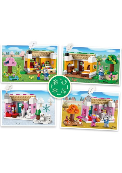 ® Animal Crossing™ Yaratıcı Evler: Eğlenceli Mevsimler 77057 – 7 Yaş & Üzeri Çocuklaı Için Oyuncak Yapım Seti (814P)