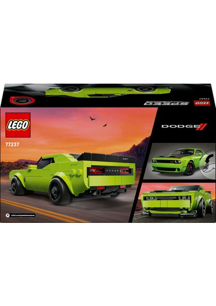 ® Speed Champions Dodge Challenger Srt Hellcat Spor Araba 77237 - 9+ Çocuklar Için Yarış Arabası Oyuncak Yapım Seti (390P) fırsatları