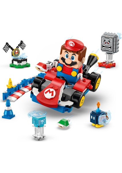 ® Super Mario™: Mario Kart™ – İnteraktif LEGO® Mario™ ve Standard Kart 72043 - 7+ Çocuklar için Oyuncak Yapım Seti (278P)