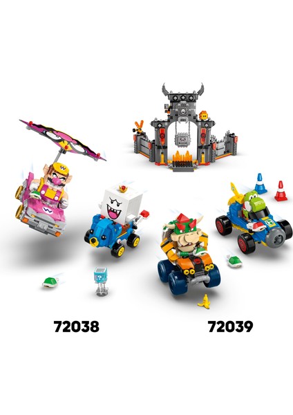 ® Super Mario™: Mario Kart™ – İnteraktif LEGO® Mario™ ve Standard Kart 72043 - 7+ Çocuklar için Oyuncak Yapım Seti (278P)