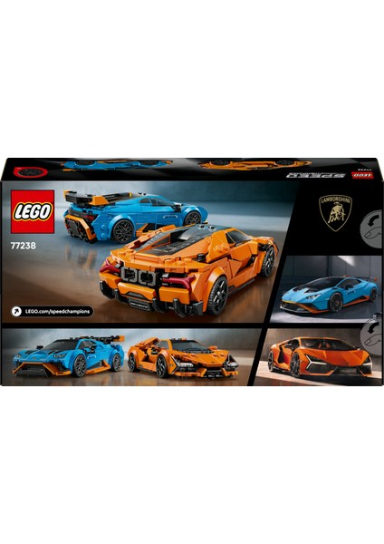 ® Speed Champions Lamborghini Revuelto ve Huracán STO 77238 - 10+ Çocuklar için Yaratıcı Yarış Arabası Yapım Seti (607 P) fırsatları