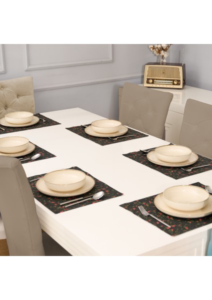 6 Parça Ranforce Kumaş Amerikan Servis - Supla 35X45