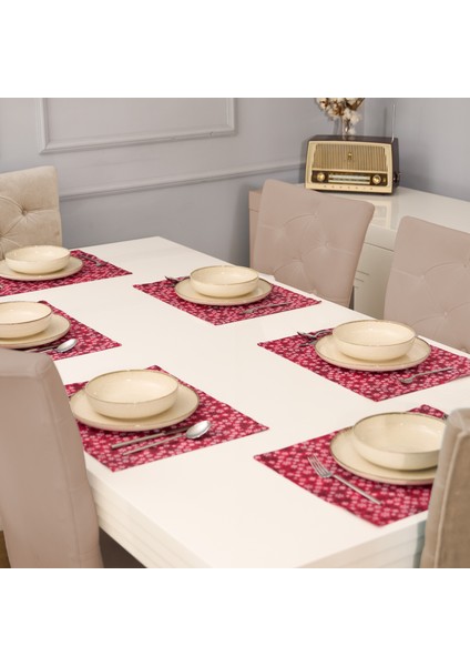 6 Parça Ranforce Kumaş Amerikan Servis - Supla 35X45