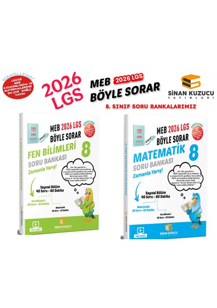 2026 Lgs Matematik Fen Soru Bankası 2 Li Set