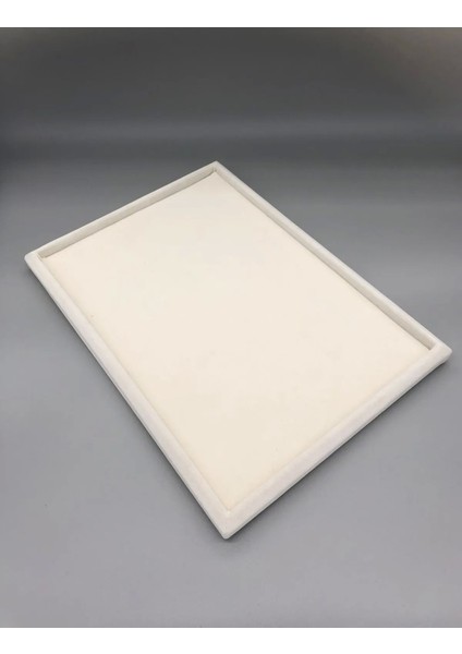 Krem Renk Takı Servis Kutusu ve Tablası, Şık ve Kullanışlı Tasarım