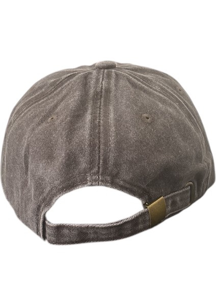 Vintage Görünümlü Unisex Lüks Yıkamalı Nakışlı Şapka - Kahverengi fiyatları