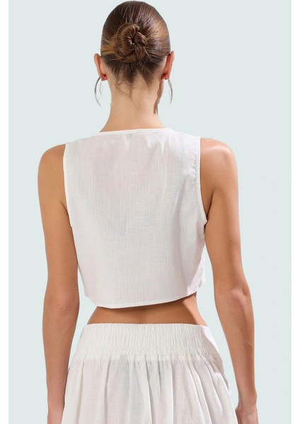 Şık Flamlı Pamuk Bluz Etek Takım Yazın Rahatlığı ve Şıklığı Özenle Seçilmiş Modern Stil modelleri