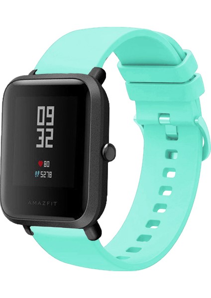 Amazfit Bip Bipu Bips Bip3 ile Uyumlu Kordon Jel Silikon Tokalı Kayış