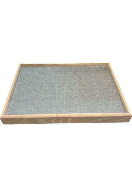 Gri Ahşap Yüzük ve Takı Düzeni, 34,5X24,5X2,5 Cm, Şık ve Işlevsel Tasarım modelleri