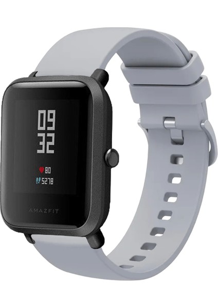 Amazfit Bip Bipu Bips Bip3 ile Uyumlu Kordon Jel Silikon Tokalı Kayış