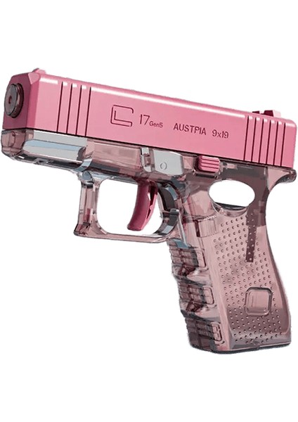 M1911 Su Tabancası Oyuncak - Çocuklar Için Yüksek Güçlü Squirt Tabancası Yetişkinler, Yaz Pool Plajı Dış Mekan Su Blaster Eğlenceli Çekim Oyunları Renk: Şeffaf Pembe (Yurt Dışından)
