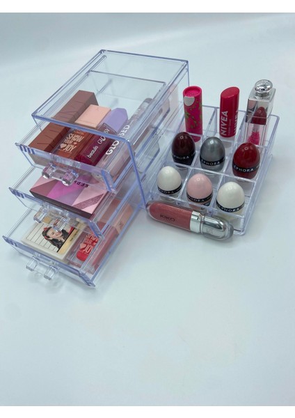 Turuncu 3 Çekmeceli Düzenleyici, Şık ve Pratik Depolama Çözümü