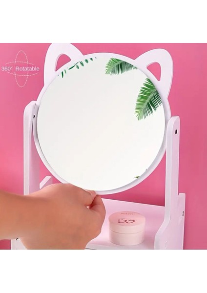 Beyaz Çekmeceli Masaüstü Çok Bölmeli Dönebilinen Ayna fiyatları