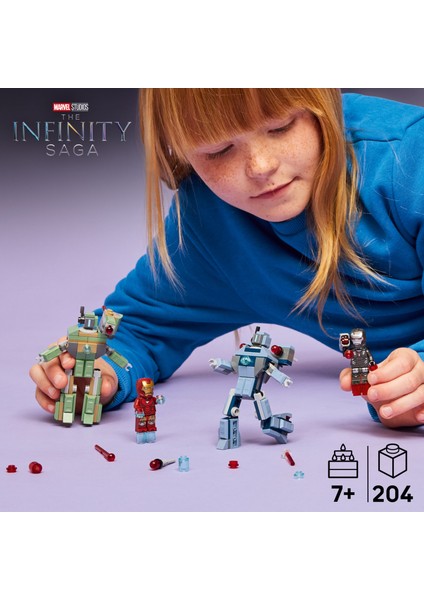 ® ǀ Marvel Iron Man ve War Machine, Hammer Insansız Hava Araçlarına Karşı 76320 - 7+ Çocuklar Için Oyuncak Yapım Seti (204P) indirimleri