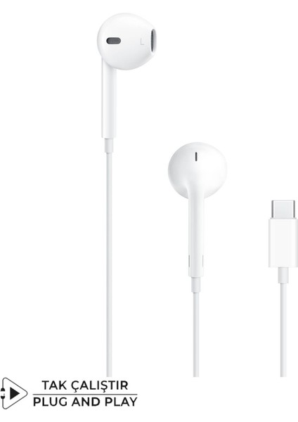 Honor 20S Uyumlu Tak Çalıştır Stero Type-C Kulaklık MT-A293