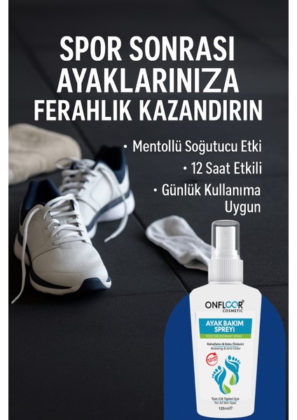 Ayak Koku Giderici Sprey 125 ml – Ferahlatıcı Bitki Özlü Ayak Bakımı modelleri
