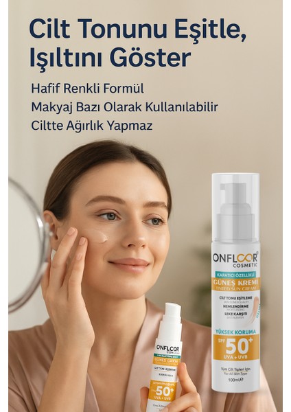 Güneş Kremi SPF 50+ Tinted – Renkli Formüllü Yüksek Koruma Kremi fiyatları