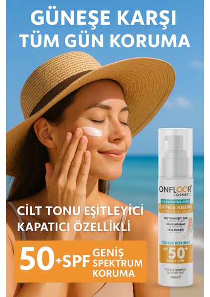 Güneş Kremi SPF 50+ Tinted – Renkli Formüllü Yüksek Koruma Kremi
