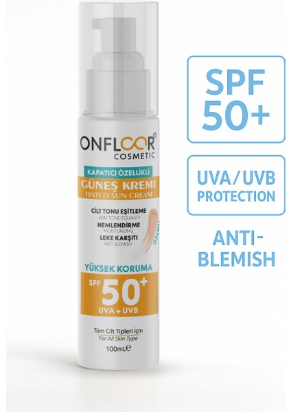 Güneş Kremi SPF 50+ Tinted – Renkli Formüllü Yüksek Koruma Kremi