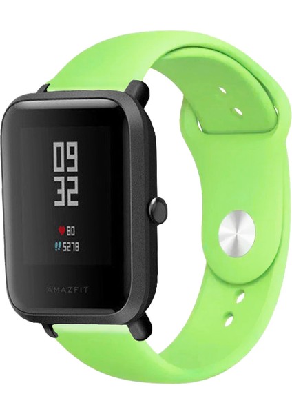 Amazfit Bip Bipu Bips Bip Lite Bip3 ile Uyumlu Kordon Yumuşak Dokulu Esnek Jel Silikon Kayış