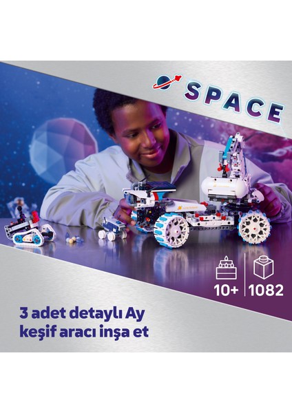 ® Technic Lunar Outpost Ay Gezgini Uzay Aracı 42211 - 10+ Stem Hayranı Çocuklar Için Yaratıcı Oyuncak Yapım Seti (1082 Parça) indirimleri
