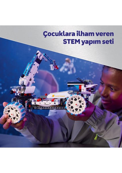 ® Technic Lunar Outpost Ay Gezgini Uzay Aracı 42211 - 10+ Stem Hayranı Çocuklar Için Yaratıcı Oyuncak Yapım Seti (1082 Parça)
