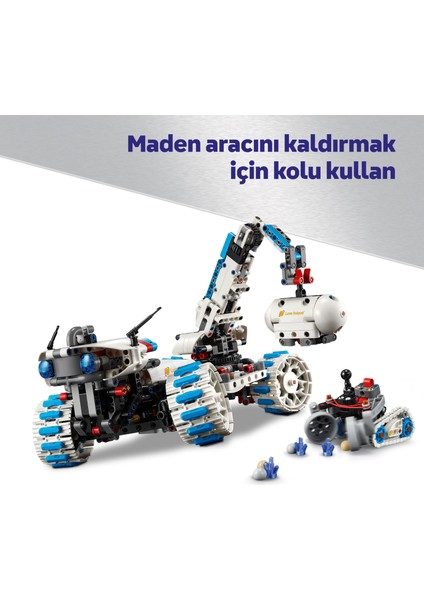 ® Technic Lunar Outpost Ay Gezgini Uzay Aracı 42211 - 10+ Stem Hayranı Çocuklar Için Yaratıcı Oyuncak Yapım Seti (1082 Parça)