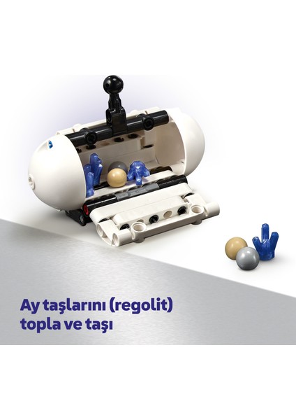 ® Technic Lunar Outpost Ay Gezgini Uzay Aracı 42211 - 10+ Stem Hayranı Çocuklar Için Yaratıcı Oyuncak Yapım Seti (1082 Parça)