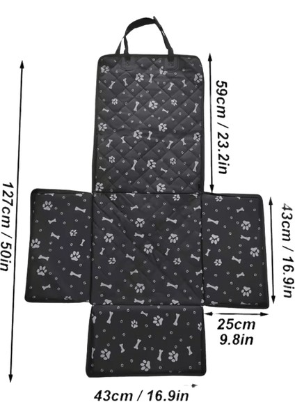 Köpek Araba Koltuğu Kapağı Katlanır Hamak Pet Taşıma Çantası Sepet Taşıma Kedi Kararlı Katlanabilir Seyahat Pet Köpek Araba Koltuğu (Yurt Dışından)