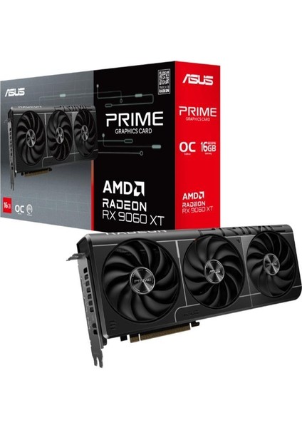 Geforce PRIME-RX9060XT-O16G 16GB Gddr6 128BIT 1xhdmı 2xdp Ekran Kartı