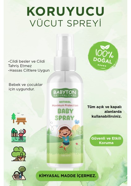 Doğal Vücut Koruyucu Sprey 100 ml