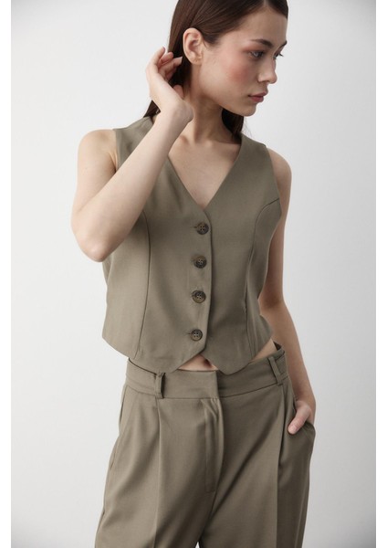 Haki Linda Yelek Pantolon Takım fırsatları