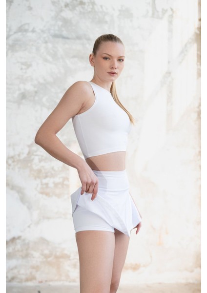 Spor Şortlu Mini Etek Fitness Yüksek Bel 490 modelleri