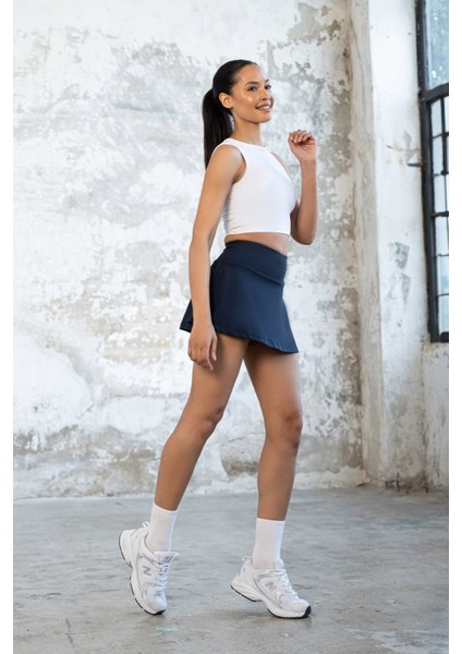 Spor Şortlu Mini Etek Fitness Yüksek Bel 490 modelleri